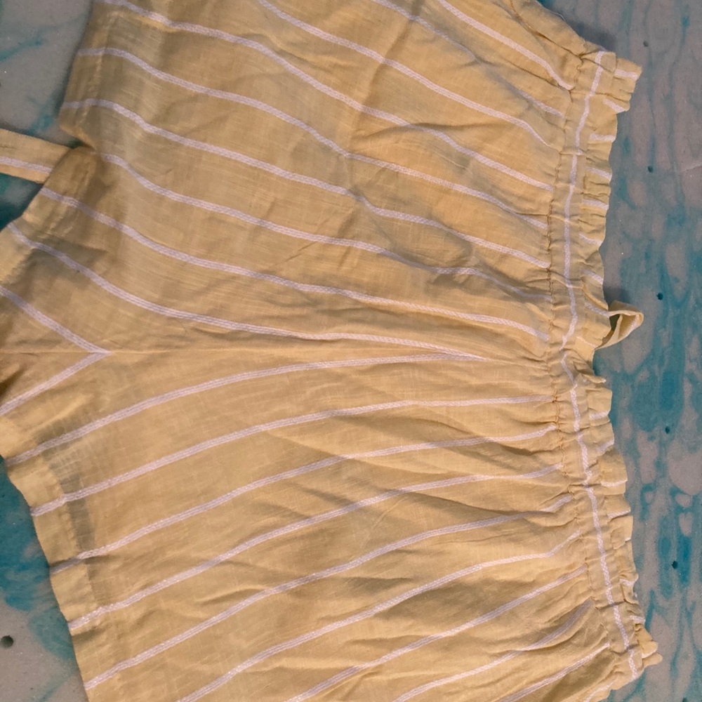 Express High Rise Shortie Yellow - Picture 3 of 5